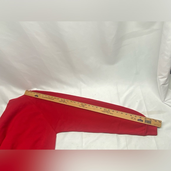 Vintage Ultra Fleece Blank Crewneck Sweatshirt Red Size Xl Made In USA - Picture 4 of 5